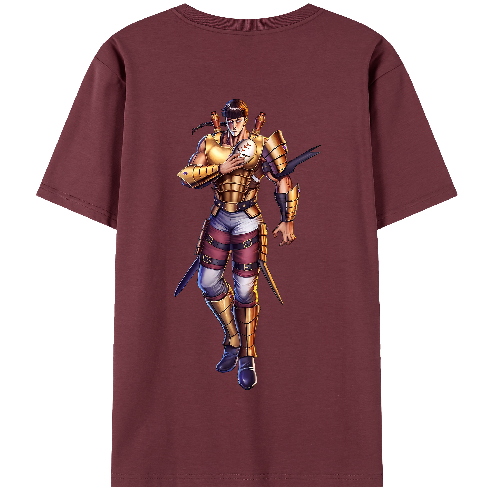 （画像用） 北斗の拳 Fist of the North Star 綿100％半袖Tシャツ（背面プリント）